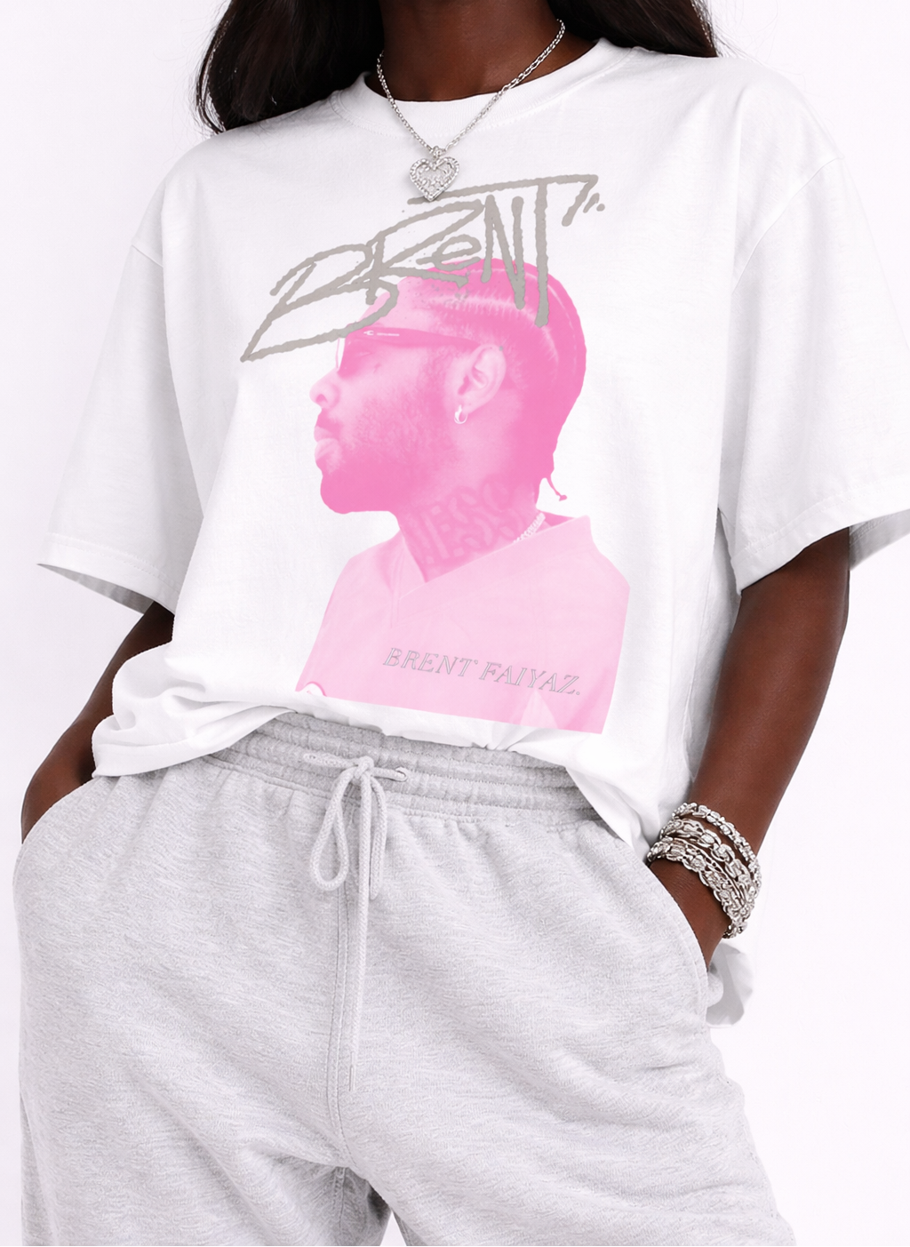Pink Brent Faiyaz T-Shirt